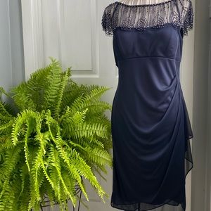 DJ-Jaz Navy beaded cocktail dress 14